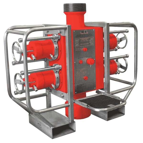 Dual Apollo Wireline Valve with Protection Frame